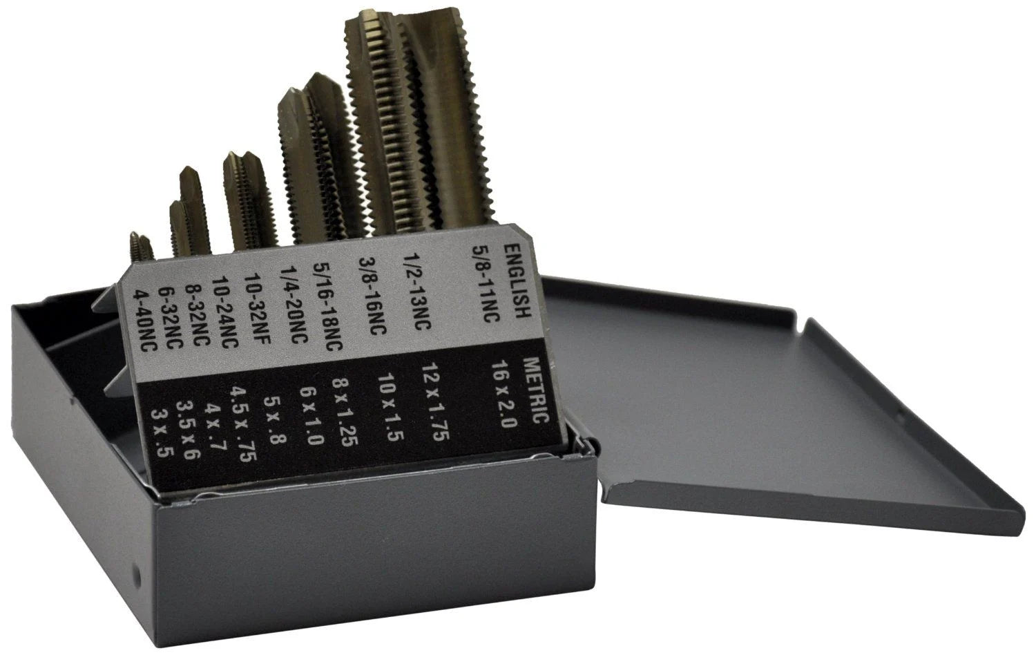 KnKut 10 Piece Metric Spiral Point Tap Set
