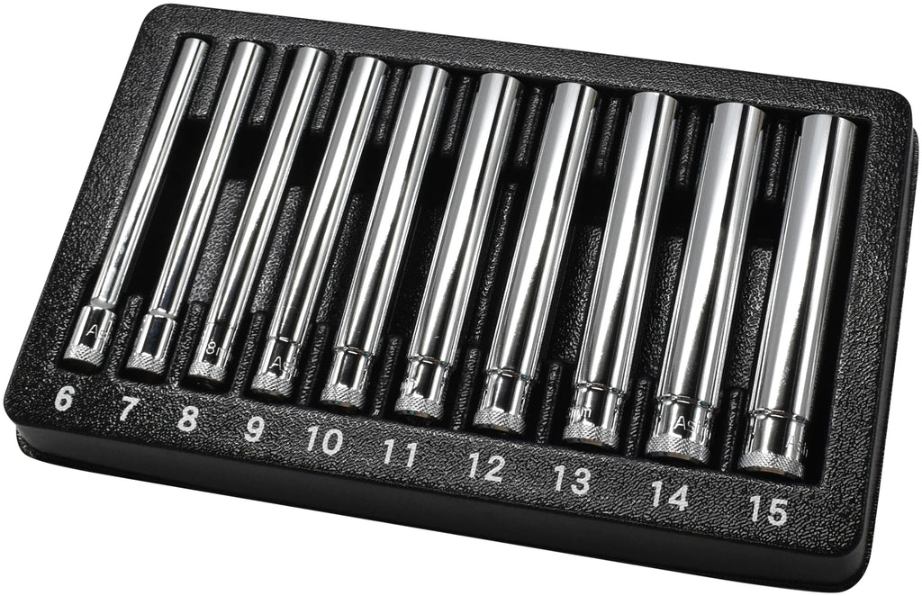 Astro 4111 10PC 1/4" Drive Extra Deep Metric Socket Set