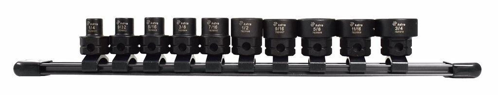 Astro 78310 10pc 3/8" Drive Low Profile Nano Impact Sockets