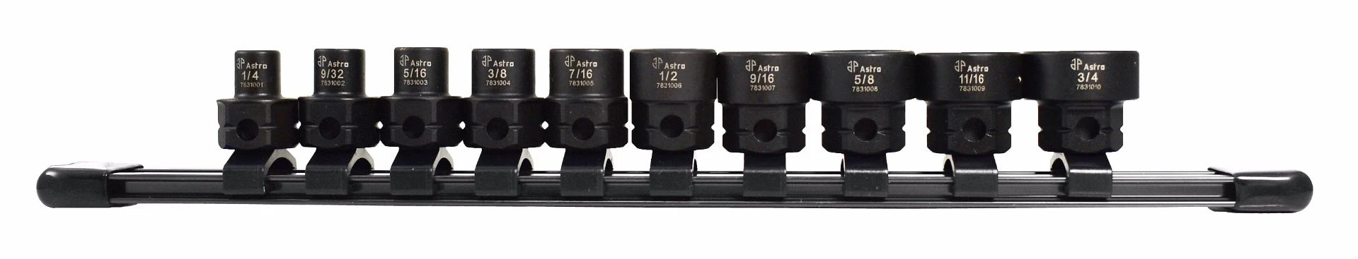 Astro 78310 10pc 3/8" Drive Low Profile Nano Impact Sockets