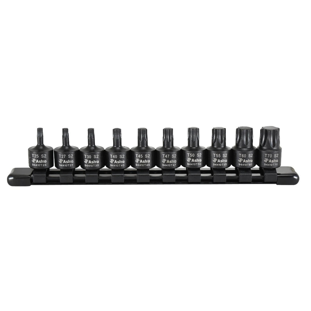 Astro 94410T 10pc 3/8" Drive Nano Impact Torx Bit Sockets