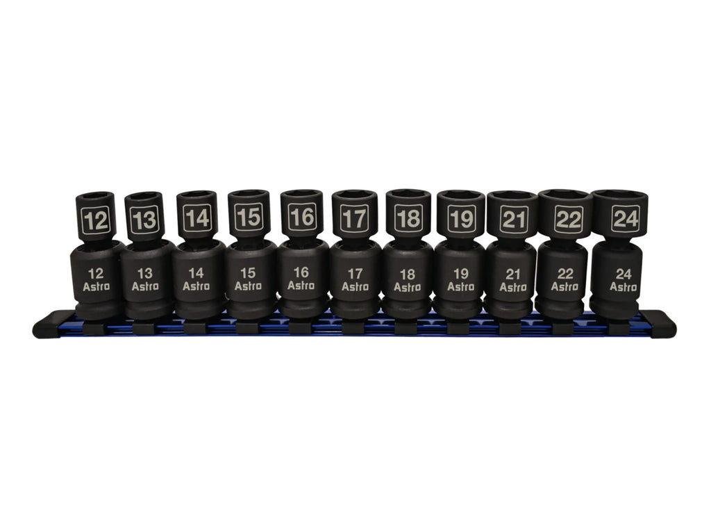 Astro 78244 11pc 1/2" Drive Nano Pinless Univ. Impact