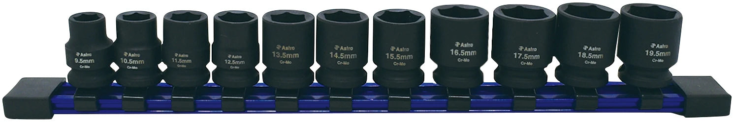 Astro 78311 11pc 3/8" Drive 1/2 Size Socket Set