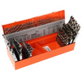 KnKut 115 Piece Jobber Length Drill Bit Set Numbers, Letters, Fractions
