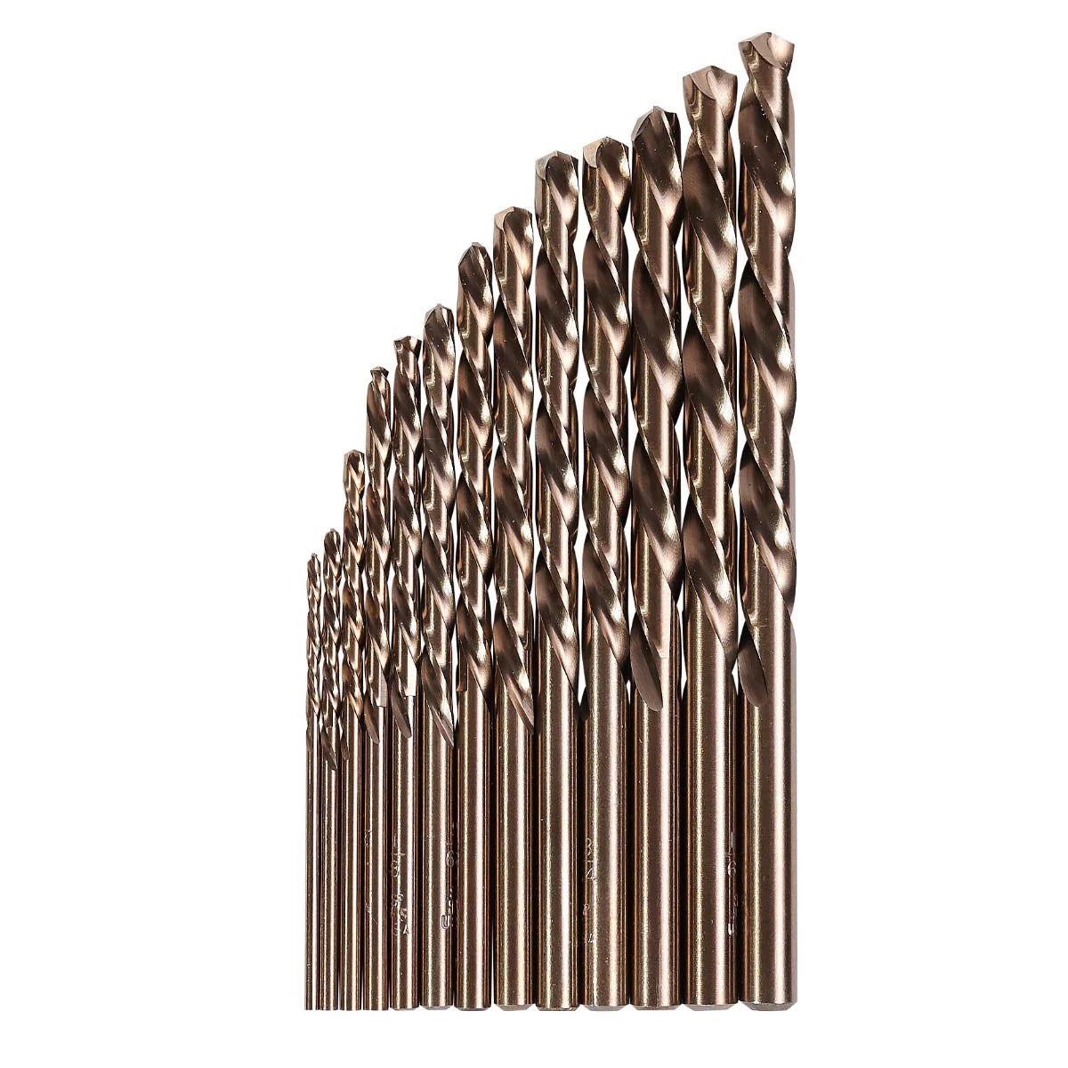KnKut 13 Piece Left Hand Jobber Length Drill Bit Set 1/16"-1/4" by 64ths