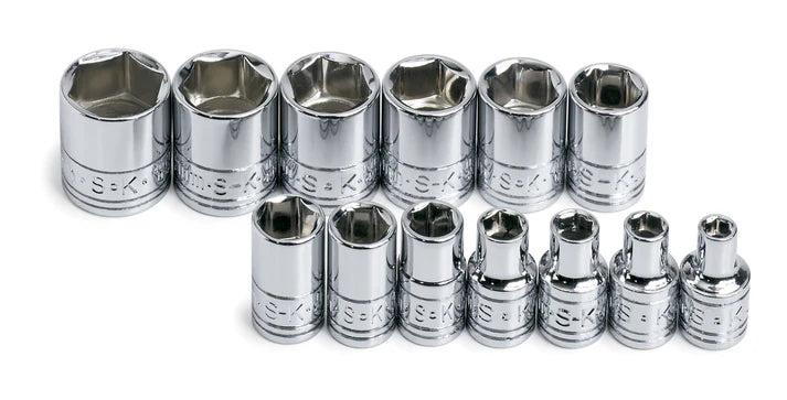 SK 13-Piece 1/4" Drive Standard 6 Point Metric Socket Set