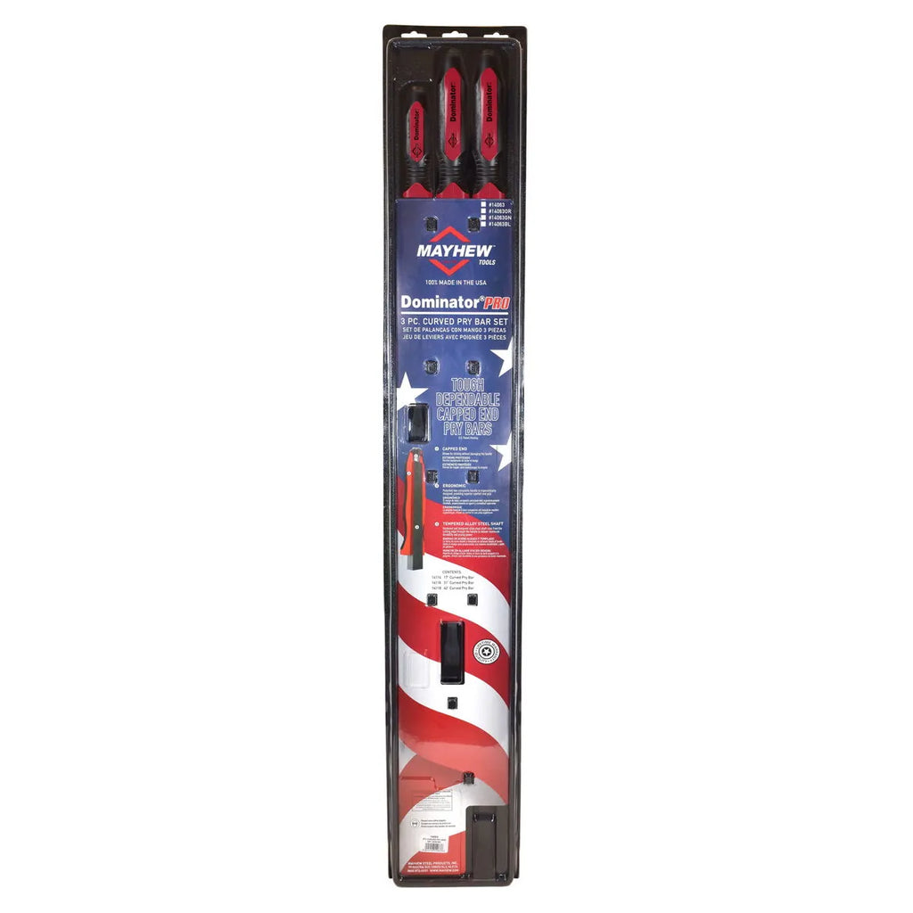 3 PC Dominator® Pro Curved Pry Bar Set