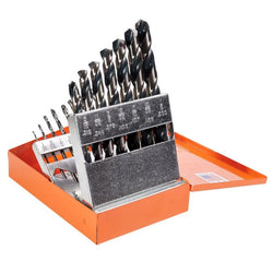 KnKut 15 Piece Jobber Length Drill Bit Set 1/16"-1/2" by 32nds