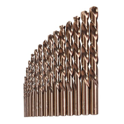 KnKut 15 Piece Left Hand Jobber Length Drill Bit Set 1/16"-1/2" by 32nds
