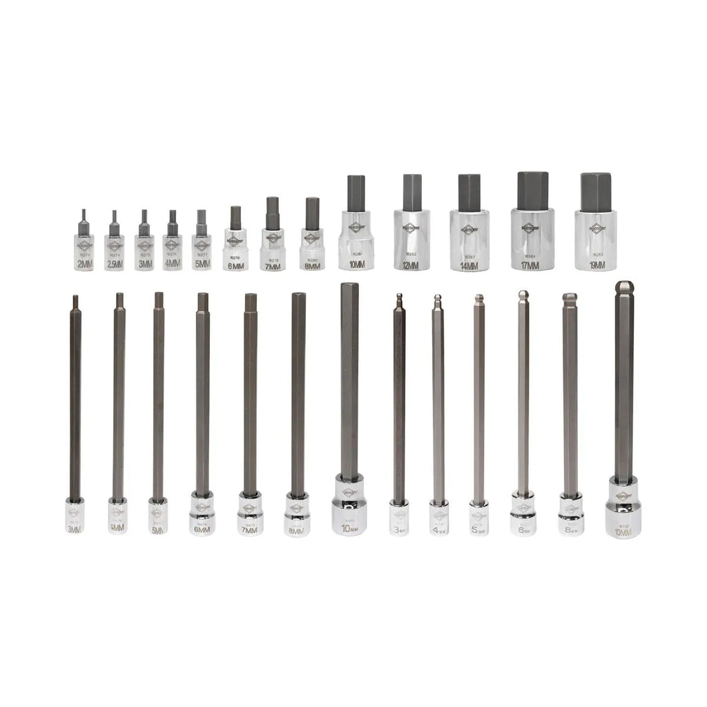 26 PC Metric Hex Master Socket Bit Set