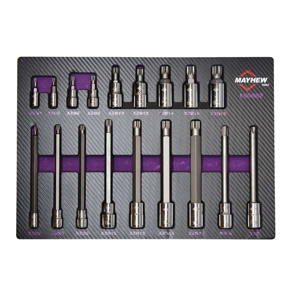 18 PC Triple Square Master Socket Bit Set
