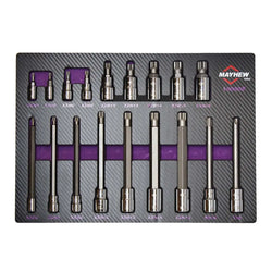 18 PC Triple Square Master Socket Bit Set