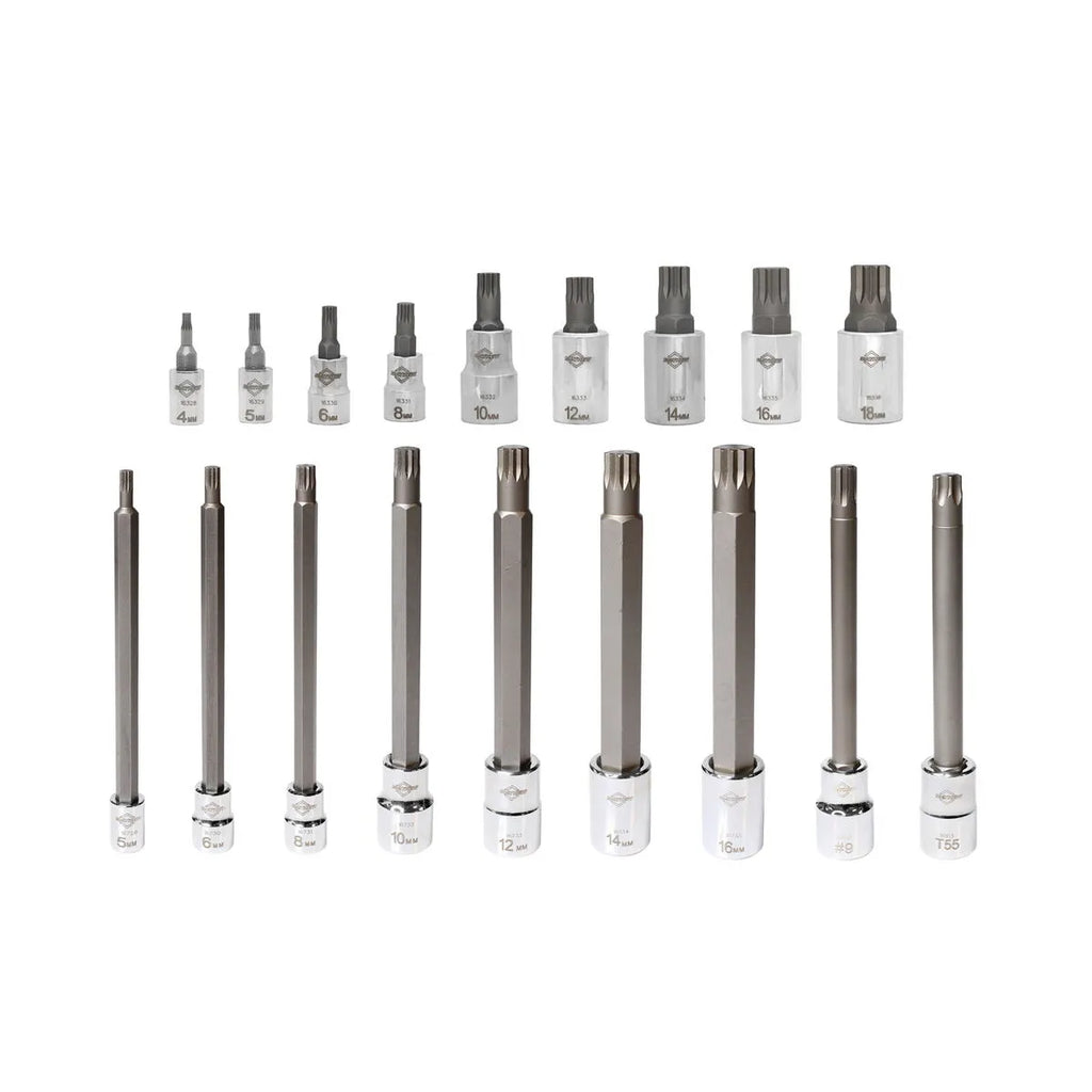 18 PC Triple Square Master Socket Bit Set