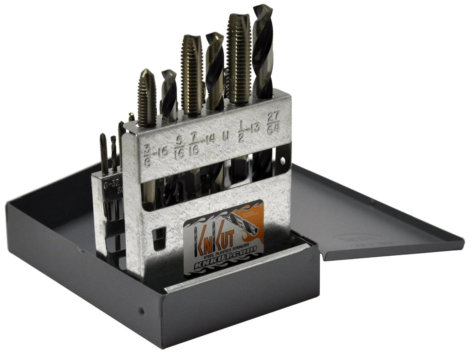 KnKut 18 Piece National Course Tap/Drill Bit Set