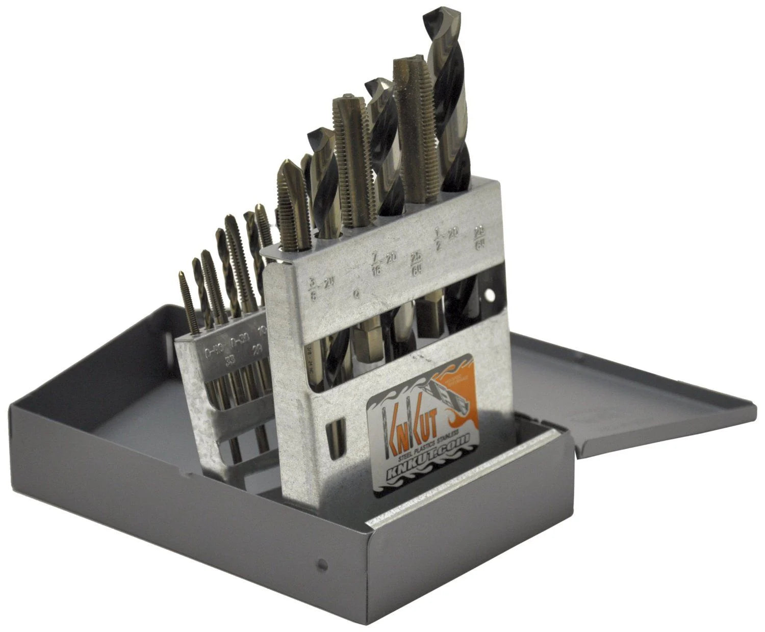 KnKut 18 Piece National Fine Tap/Drill Bit Set