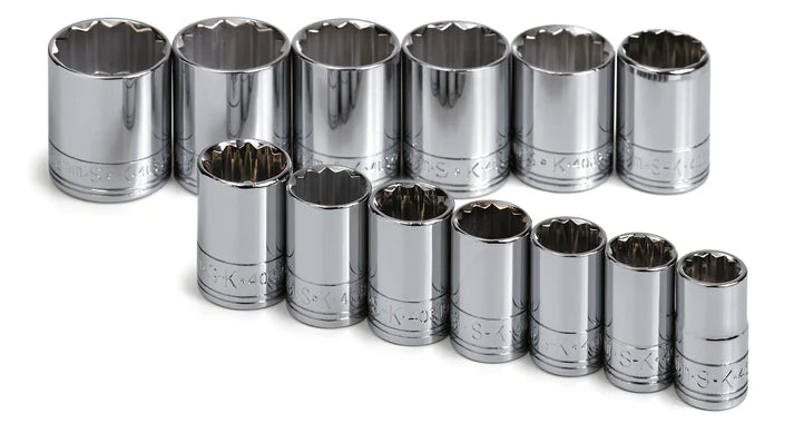 SK 13-Piece 1/2" Drive Standard 12 Point Metric Socket Set