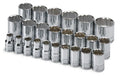 SK 24-Piece 1/2" Drive Standard 12 Point Metric Socket Set