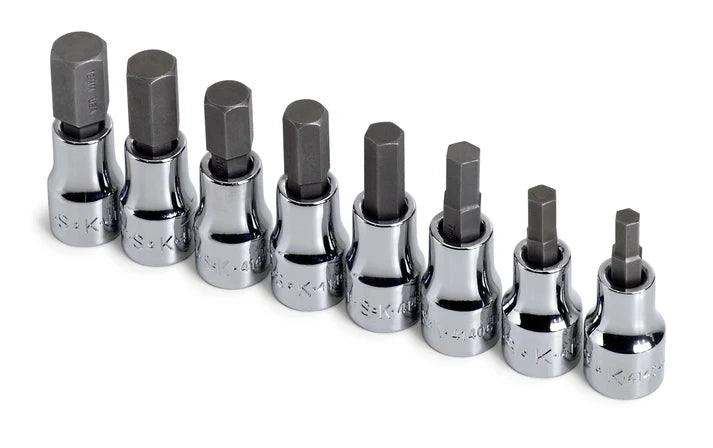 SK 8-Piece 3/8" Drive Hex Bit Socket Set