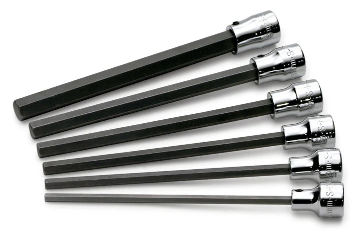 SK 6-Piece 3/8" Drive Long Hex Bit Socket Set