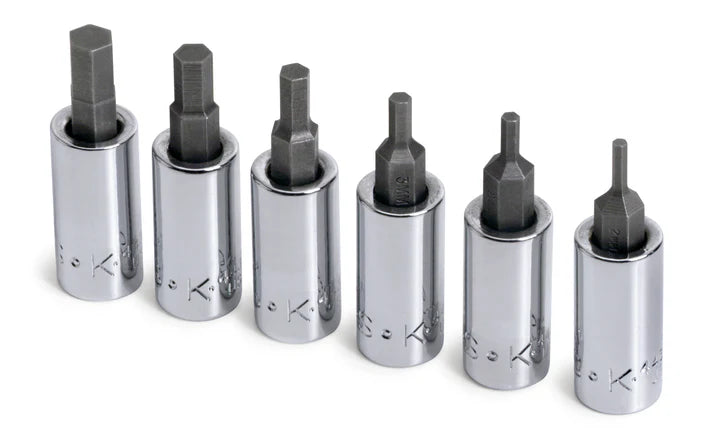 SK 6-Piece 1/4" Drive Hex Bit Socket Set