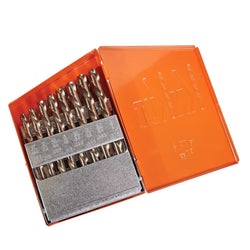 KnKut 21 Piece Left Hand Jobber Length Drill Bit Set 1/16"-3/8" by 64ths