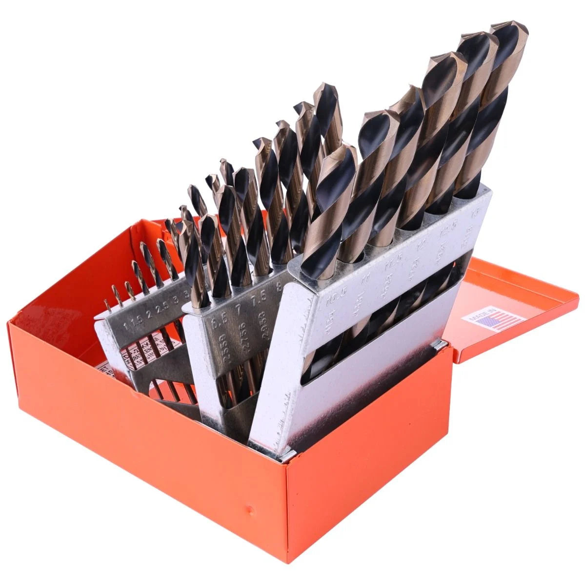 KnKut 25 Piece Metric Jobber Length Drill Bit Set M1 - M13 x 0.5MM