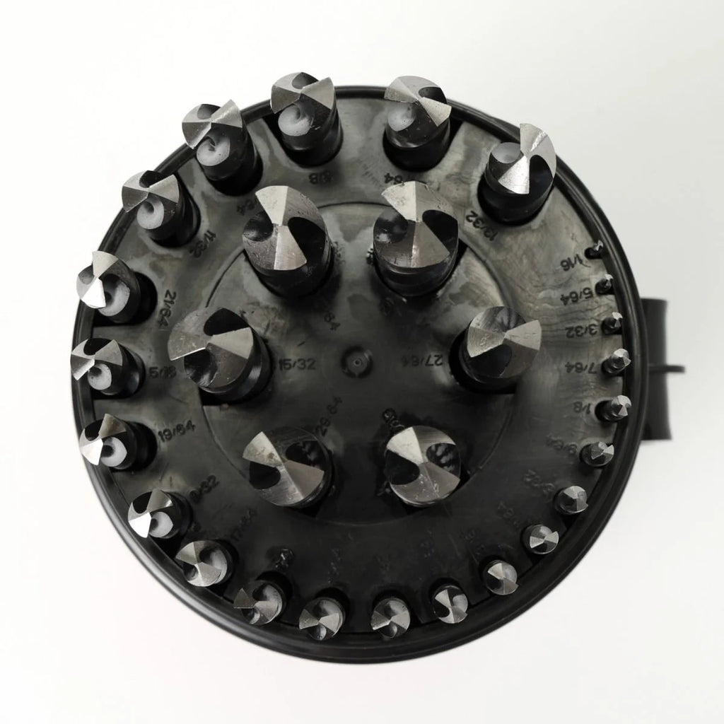 KnKut 29 Piece Drill Buddy Jobber Length Drill Bit Set with 3/8" Reduced Shank