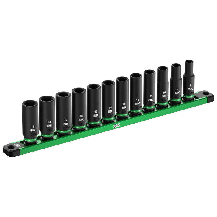 SK 12-Piece 3/8" Drive Deep Metric Impact Socket Set