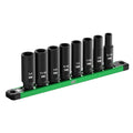 SK 8-Piece 3/8" Drive Deep SAE Impact Socket Set