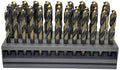 KnKut 33 Piece S&D Reduced Shank Drill Bit Set 1/2"-1" by 64ths