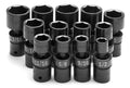SK 13-Piece Swivel SAE Impact Socket Set