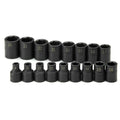 SK 17-Piece 1/2" Drive Standard Metric Impact Socket Set