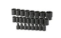 SK 25-Piece 1/2" Drive Standard Metric Impact Socket Set