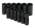 SK 12-Piece 3/8" Drive Deep Metric Impact Socket Set