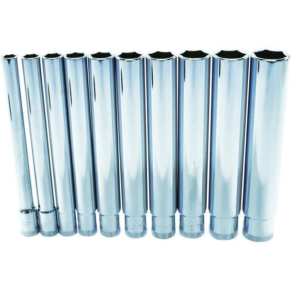 Astro 4111 10PC 1/4" Drive Extra Deep Metric Socket Set