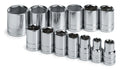 SK 13-Piece 1/2" Drive Standard 6 Point SAE Socket Set