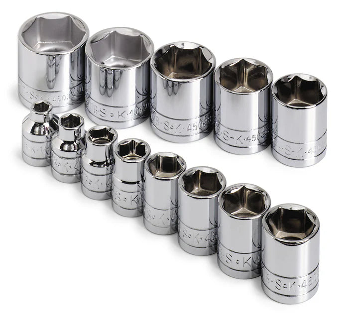 SK 13-Piece 3/8" Drive Standard 6 Point SAE Socket Set
