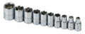 SK 10-Piece 1/4" Drive Standard 6 Point SAE Socket Set