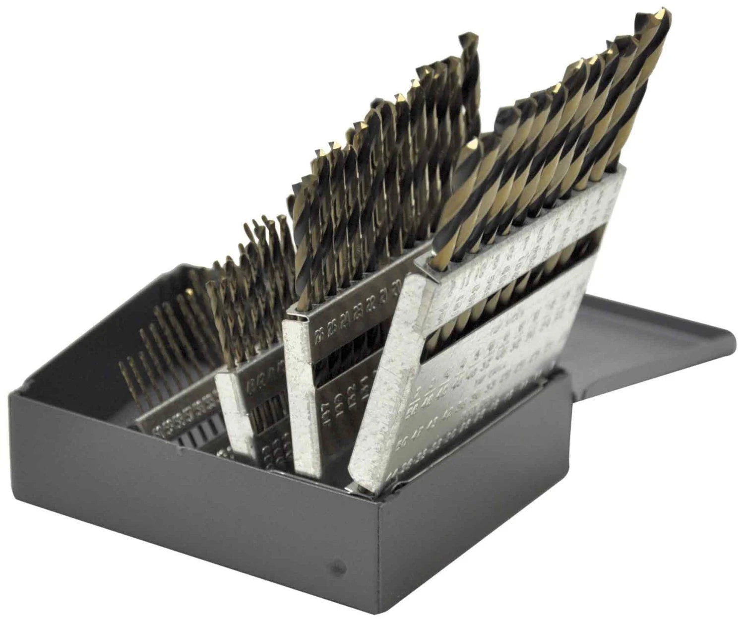 KnKut 60 Piece Stubby Length Drill Bit Set Numbers 1-60