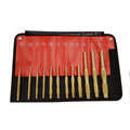 12 PC Brass Pin Punch Set (SAE)