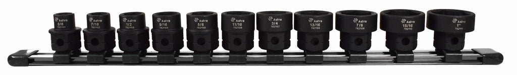 Astro 78211 11pc 1/2" Drive Low Profile Nano Impact Sockets