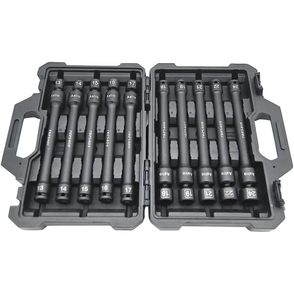 Astro 78254 10pc 1/2" Drive 6Pt Pinless Univ. Torque-Saver