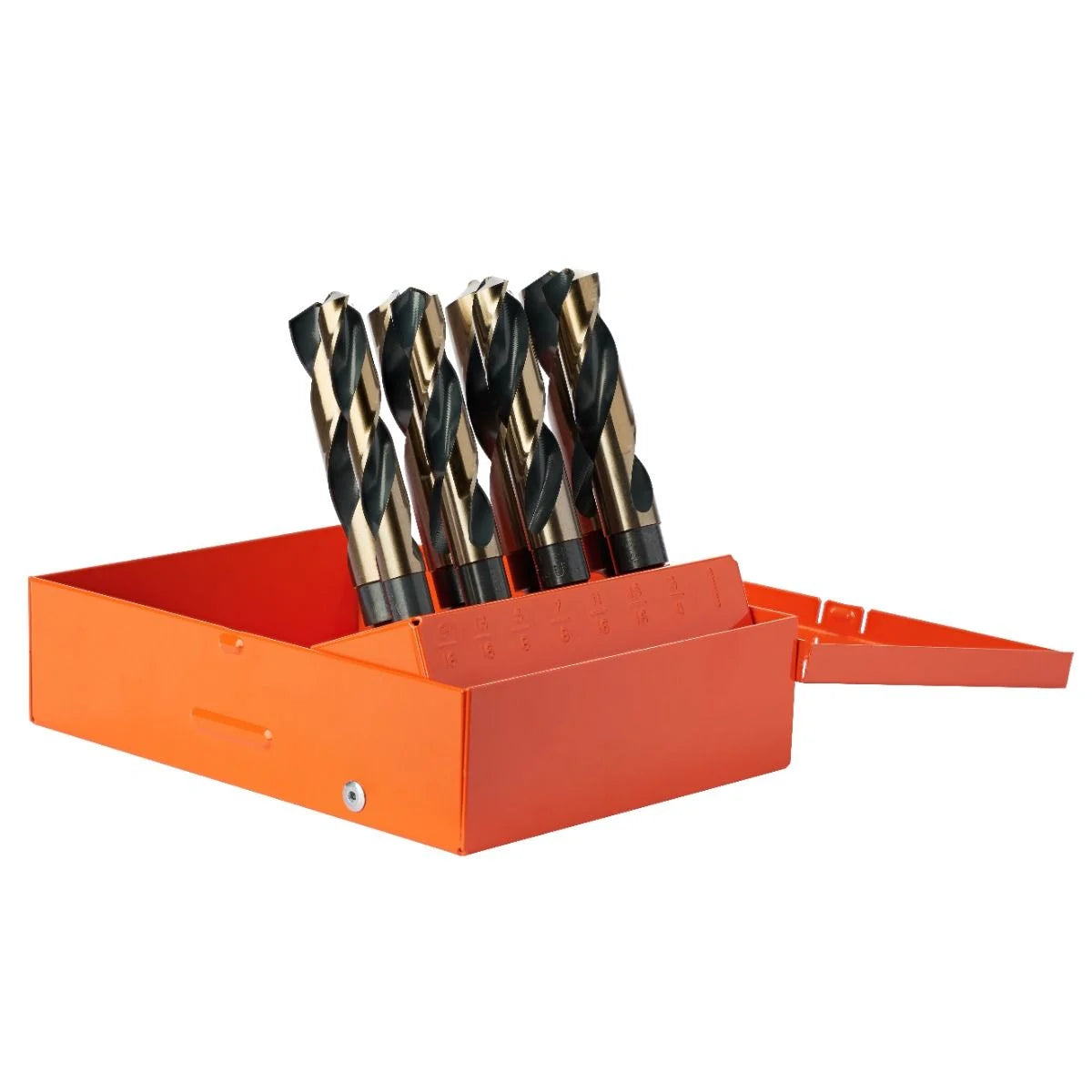 KnKut 8 Piece S&D 1/2" Reduced Shank Drill Bit Set 9/16"-1" by 16ths