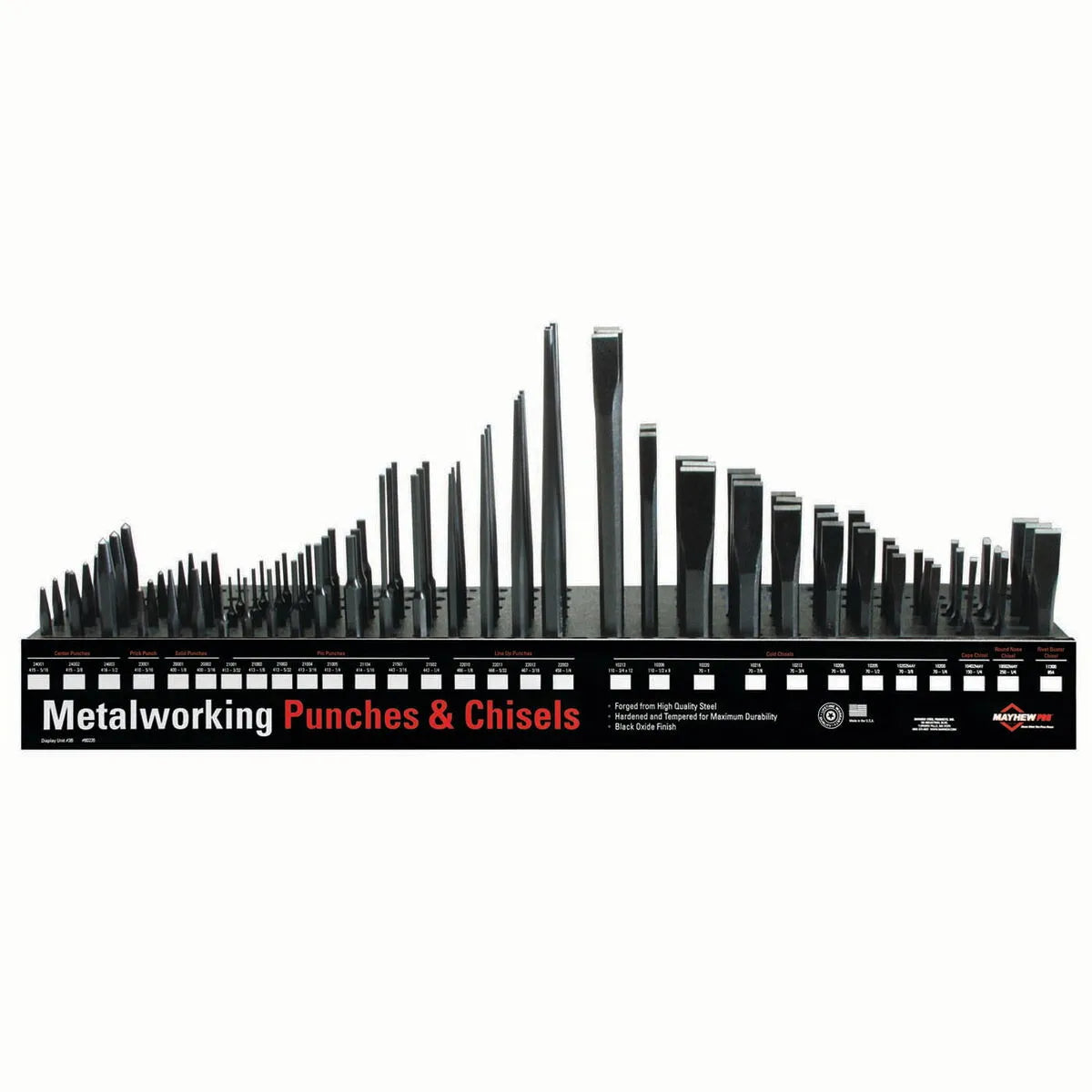 90 PC Punch & Chisel Display