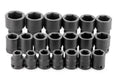 SK 18-Piece 3/4" Drive Standard Metric Impact Socket Set