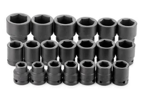 SK 18-Piece 3/4" Drive Standard Metric Impact Socket Set