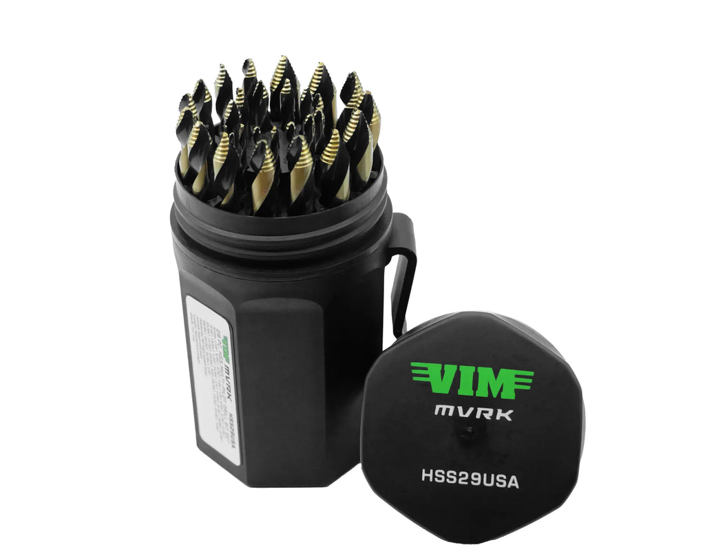 29PC, MVRK, HSS MULTI-STEP TIP DRILL BIT SET - MADE IN USA