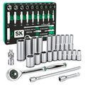 SK 24-Piece 1/4" Drive Chrome Socket Set