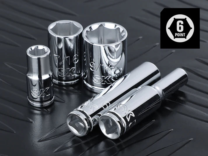 SK 24-Piece 1/4" Drive Chrome Socket Set