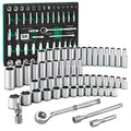 SK 57-Piece 3/8" Drive Ratchet & Chrome Socket Set